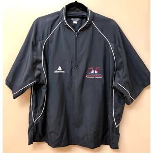 Akadema Men’s Navy Blue Baseball Pullover Batting Jacket Size: Medium